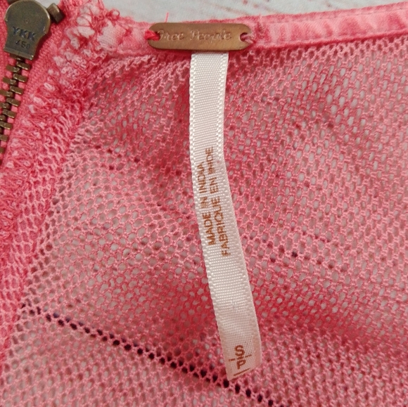 Free People Ice Ice Baby Coral Bodycon Dress Sz S - Picture 4 of 16